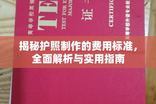 林口揭秘护照制作的费用标准，全面解析与实用指南
