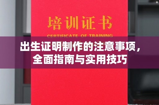 新乡出生证明制作的注意事项，全面指南与实用技巧