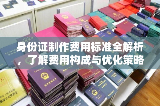 颍泉身份证制作费用标准全解析，了解费用构成与优化策略